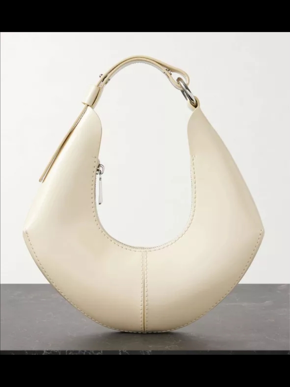 Proenza Schouler Cream Leather Hobo Shoulder Bag